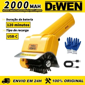 Escova Elétrica Recarregável para Limpeza de Grelha Churrasco