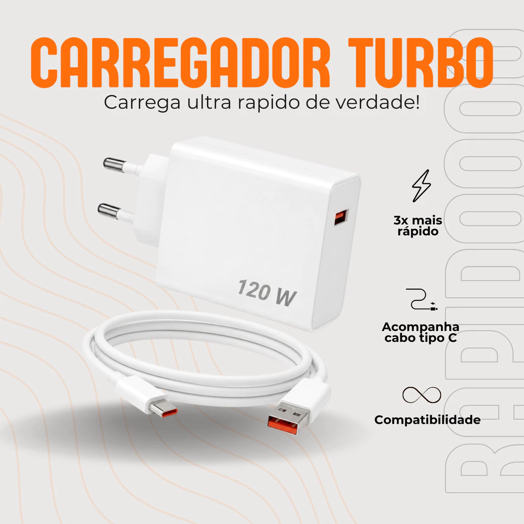 Carregador Turbo Xiaomi 120W - Imagem 1