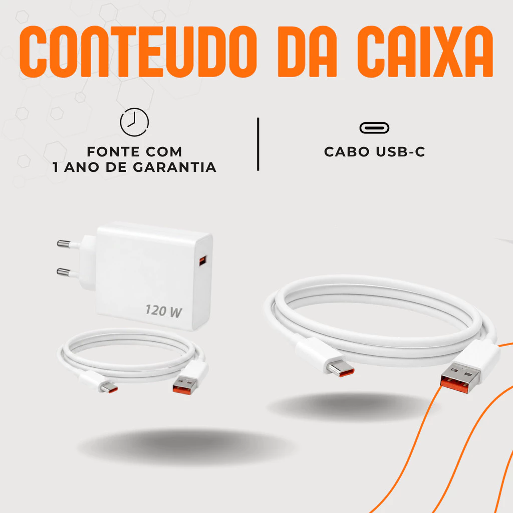 Carregador Turbo Xiaomi 120W - Imagem 4