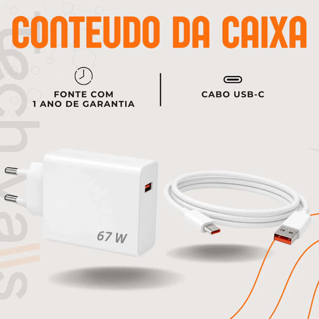Carregador Turbo 67W - Imagem 6