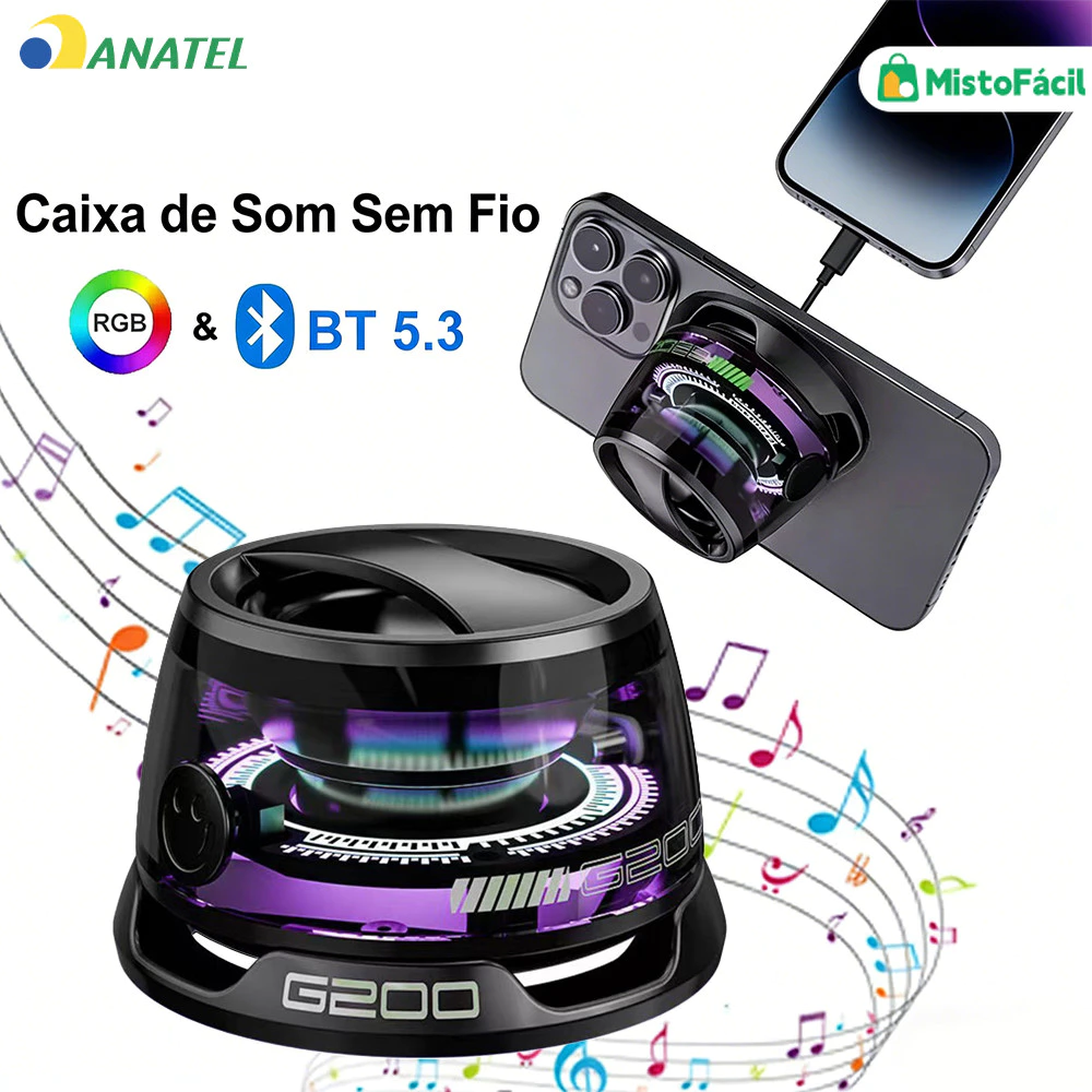 Caixa de Som Bluetooth Magnética 5.4 - Imagem 7